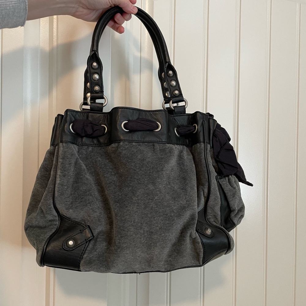 Vintage Juicy Couture Velour Bag Velvet Purse Scottie Dog Daydreamer Bow Y2K - Picture 7 of 7